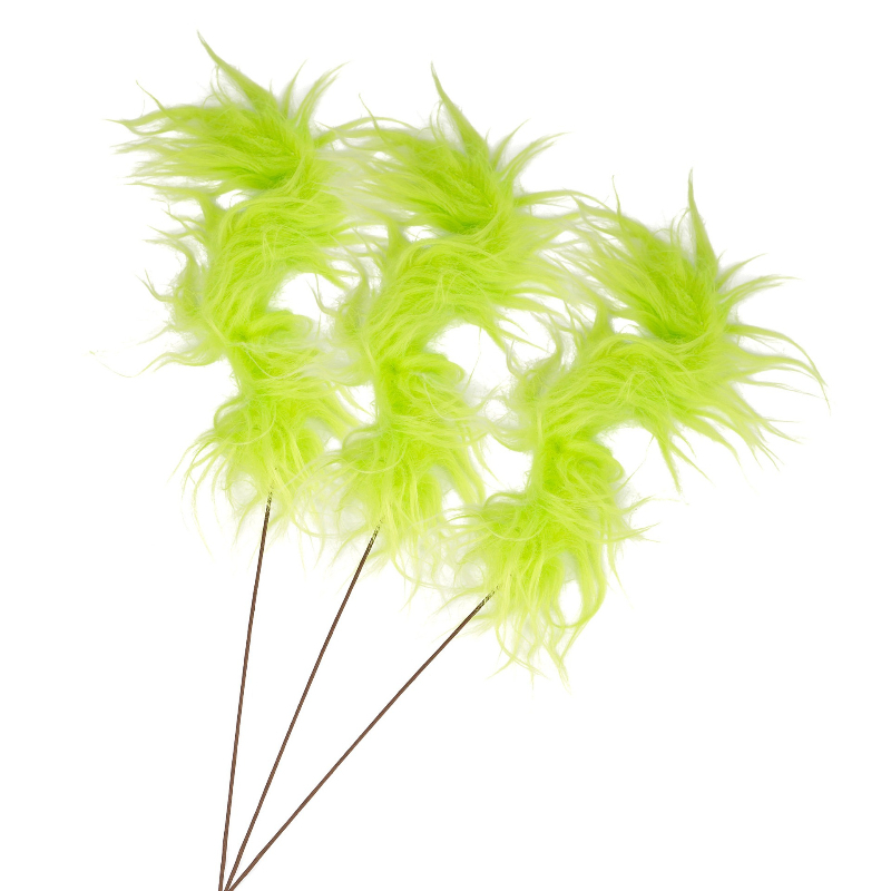 Wedding Ceremony Supply - Pluizige groene Grinch-takjes, krullende kersttakken, rustieke