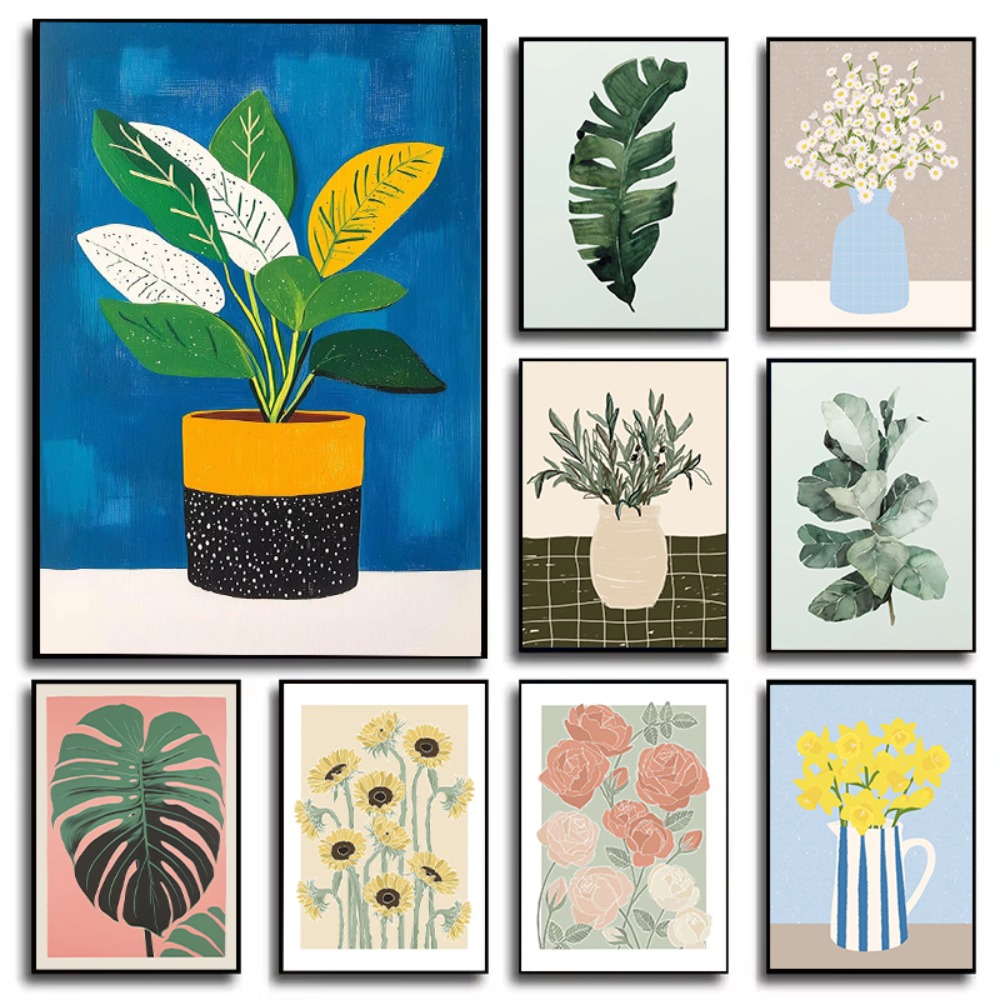 Flower Girl Basket - Tuin Bloemenvaas Art Poster Bloem Plant
