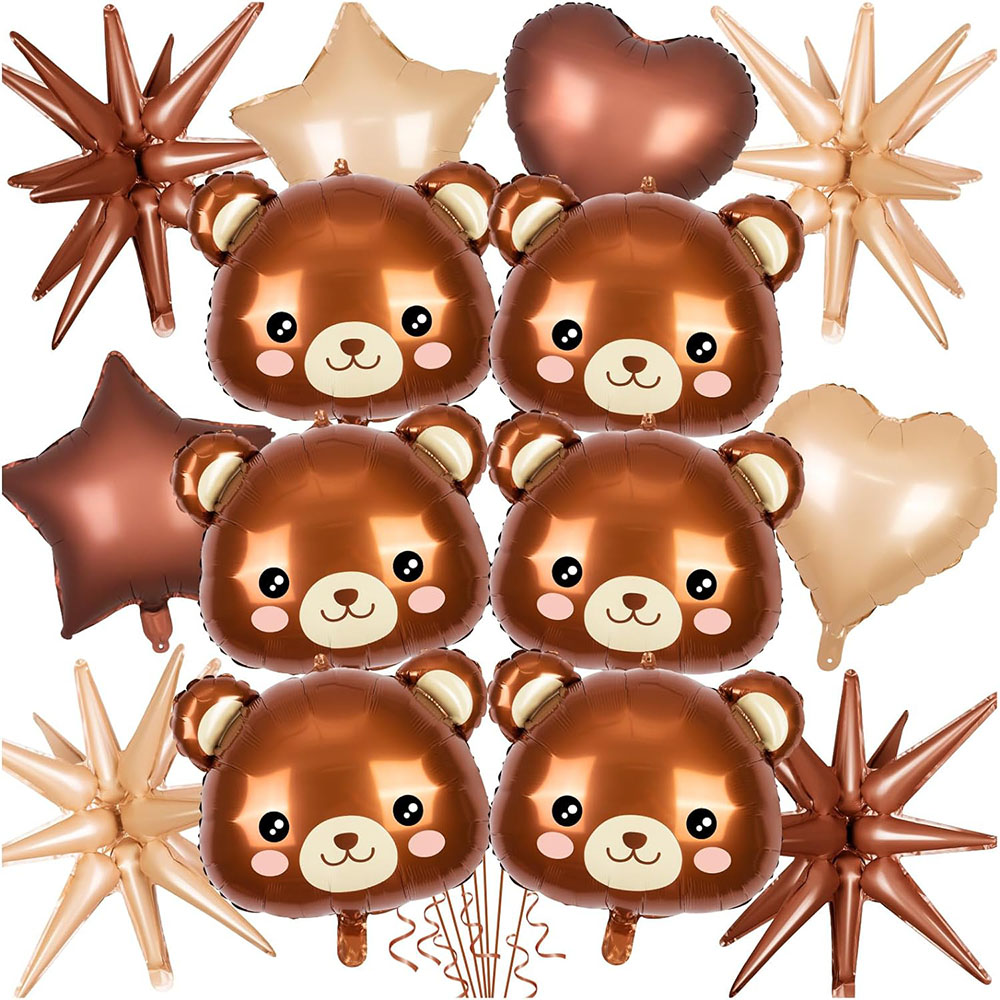 Wedding Zoo - Beer Ballon, 14 Teddybeer Aluminiumfolie Ballon,