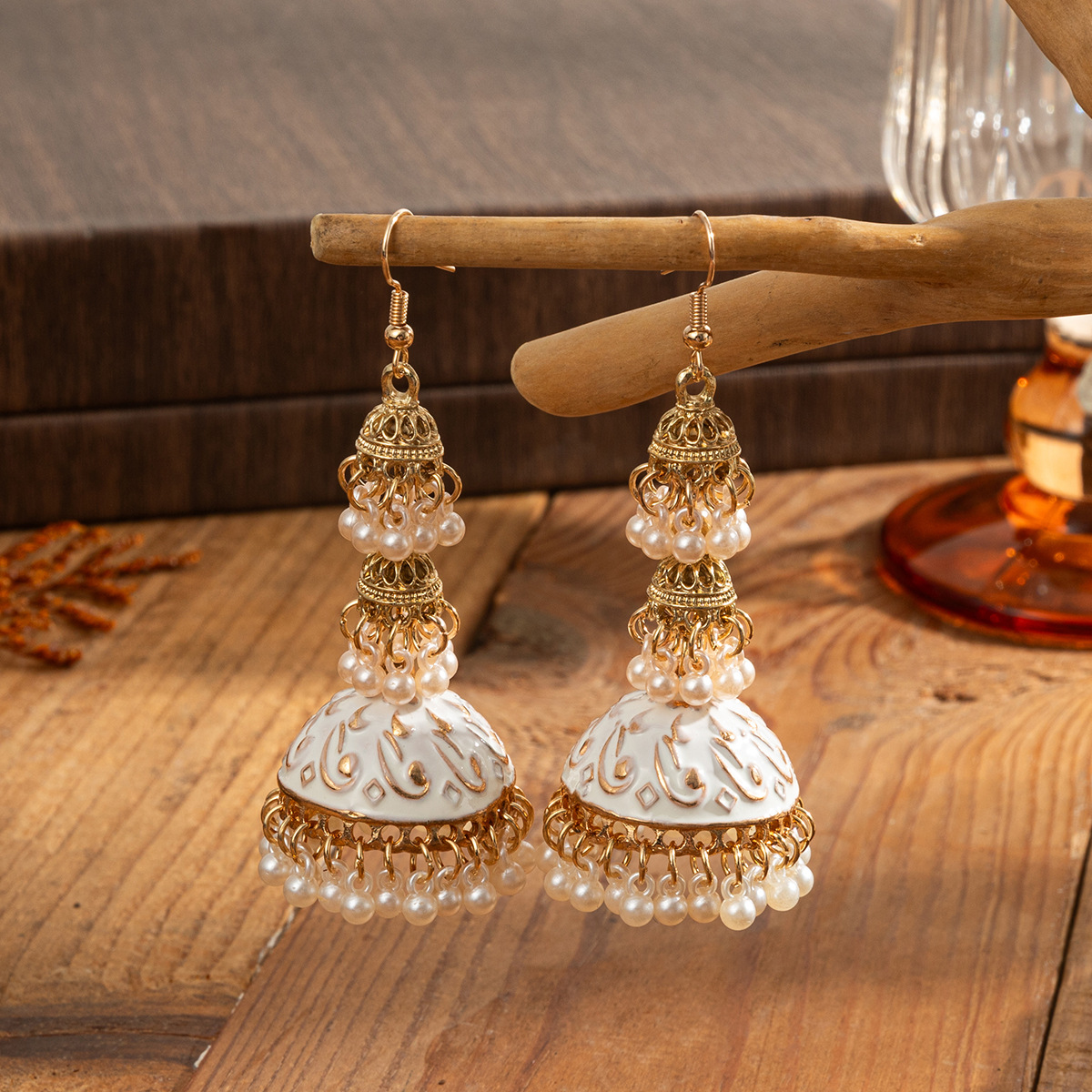 Indian Wedding Supply - Retro Etnische Gouden Kleur Jhumka Indiase