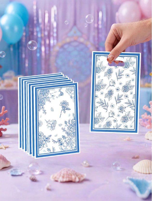 The Wedding Supply Store - 20 stuks/40 stuks feestcadeautassen, blauw en