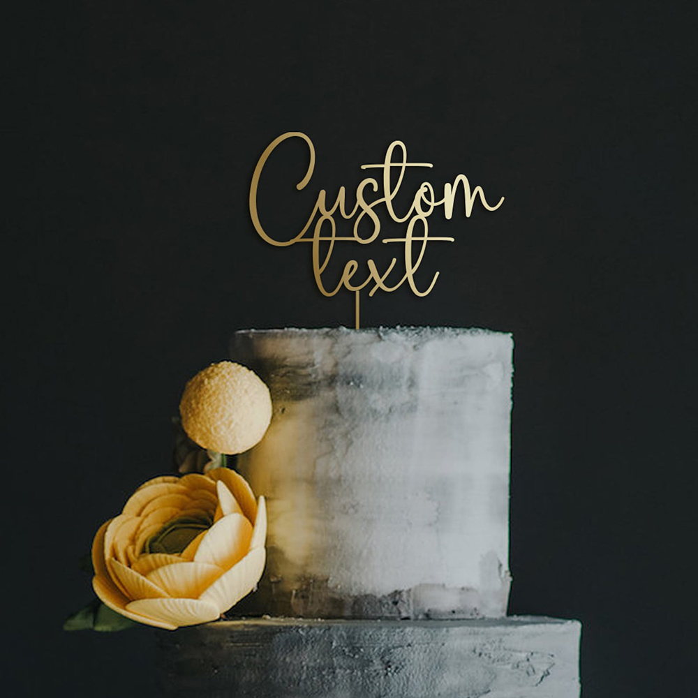 Aangepaste tekst gouden acryl  - Wedding Ceremony Supply recensie en prijs