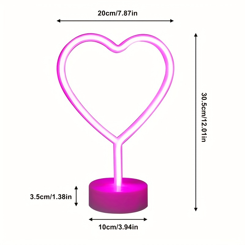 Hartvormig neonlicht, werkt op - Wedding Power Supply recensie en prijs