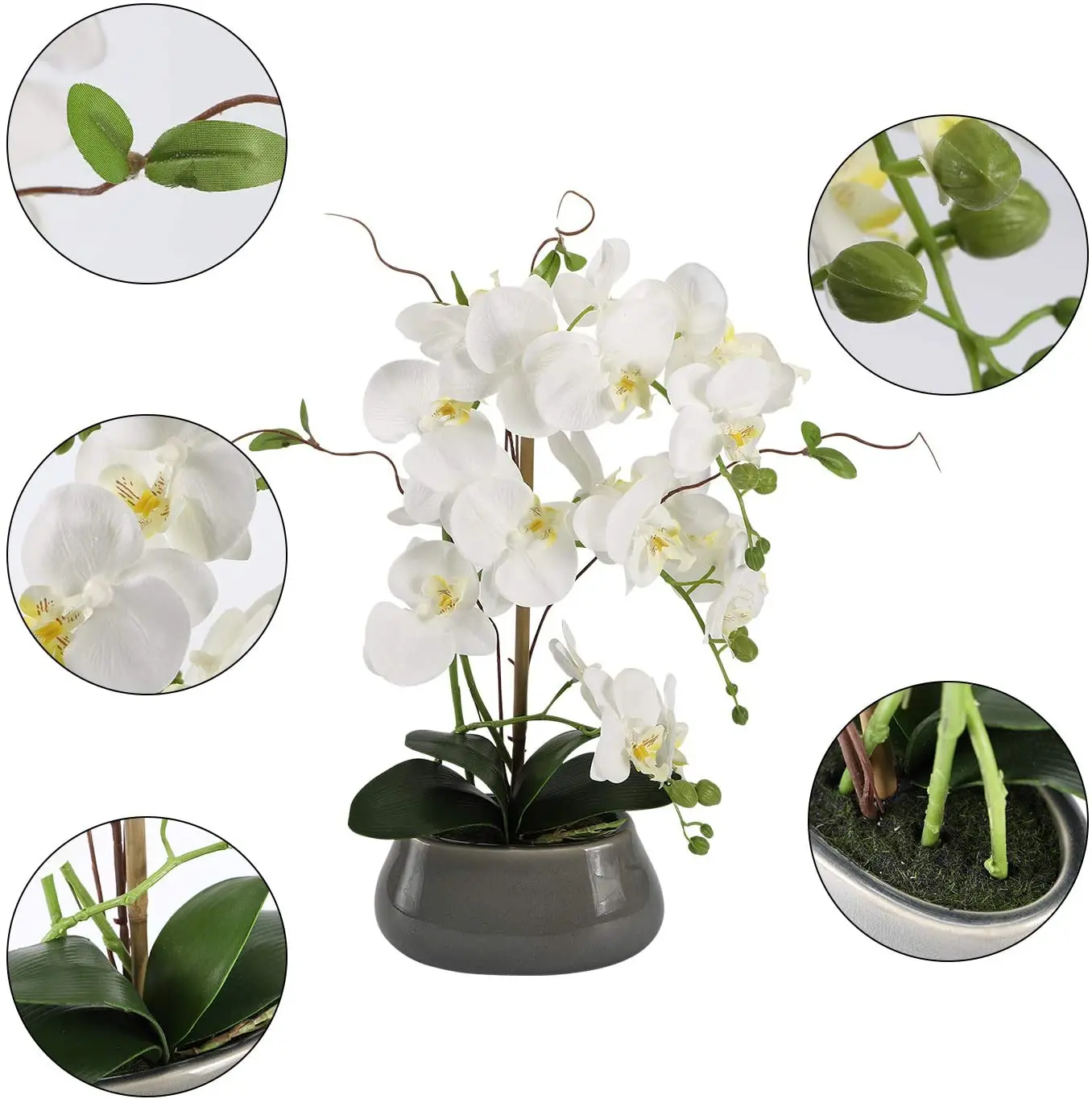 Kunstmatige Orchidee Bloemen C - Flower Girl Basket recensie en prijs