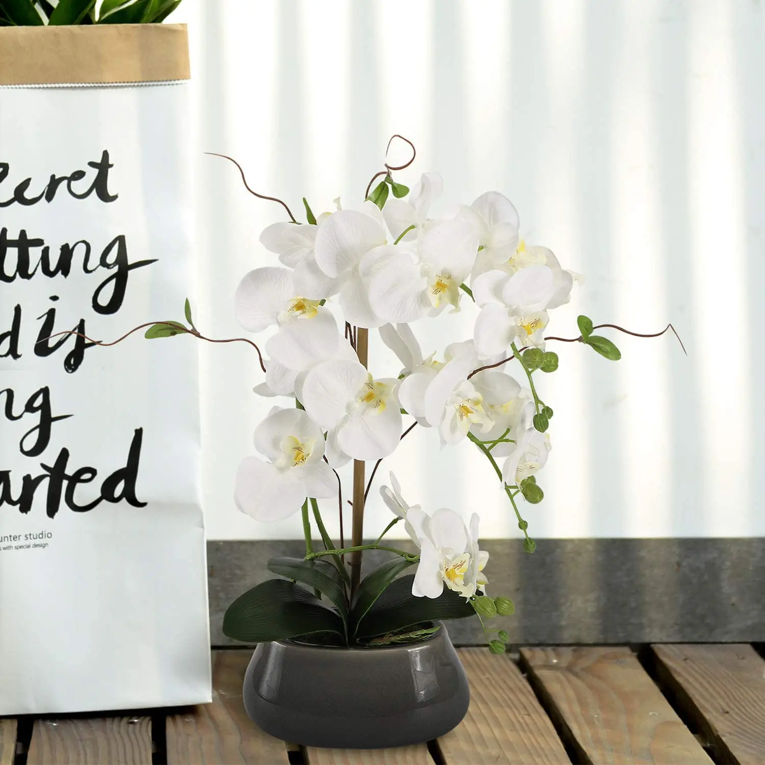 Kunstmatige Orchidee Bloemen C - Flower Girl Basket recensie en prijs