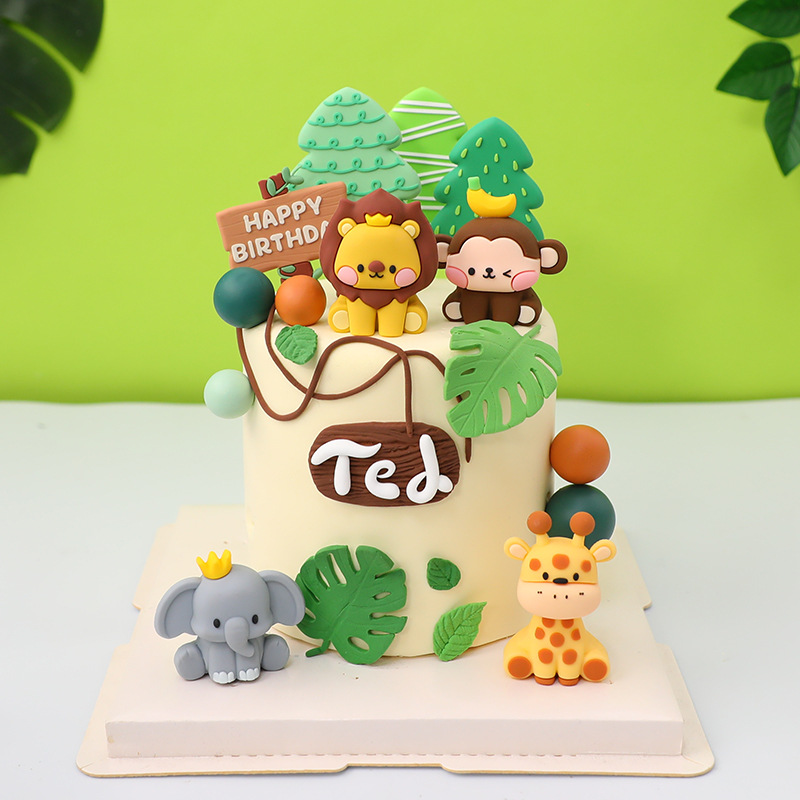 Nieuwe Bos Jungle Dieren Cake  - Wedding Zoo recensie en prijs