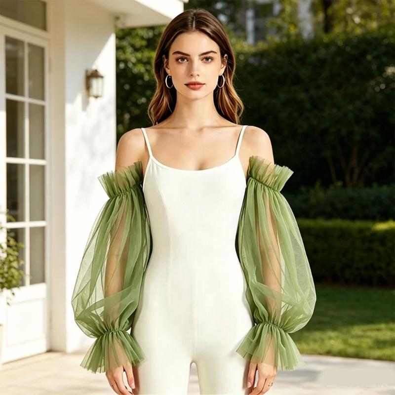 39BB ademende tule bruidsmouwe - Wedding Dress Supply recensie en prijs