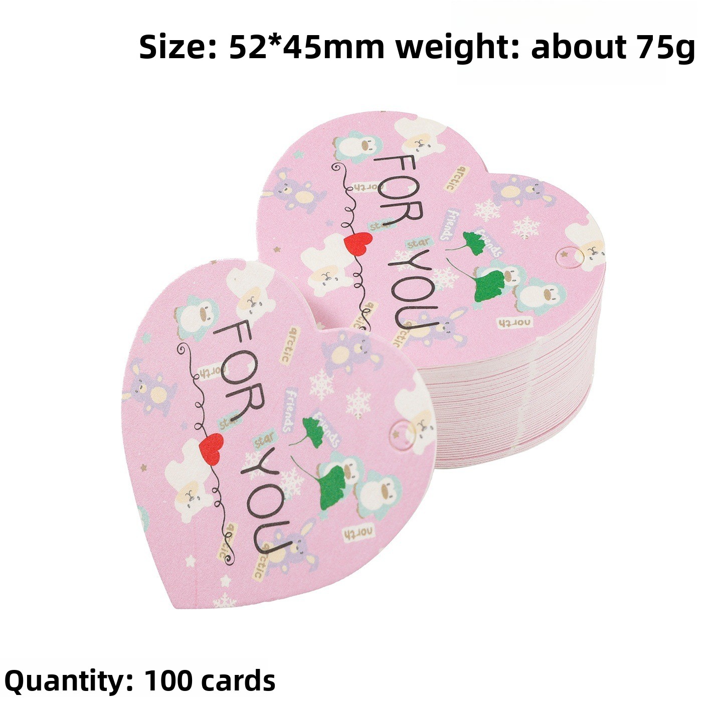 100 stuks Bedankkaartjes Hartv - Wedding Decoration Supply recensie en prijs