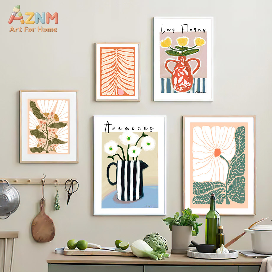 AZNM Boho Bloemen Canvas Wandk - Flower Girl Basket recensie en prijs